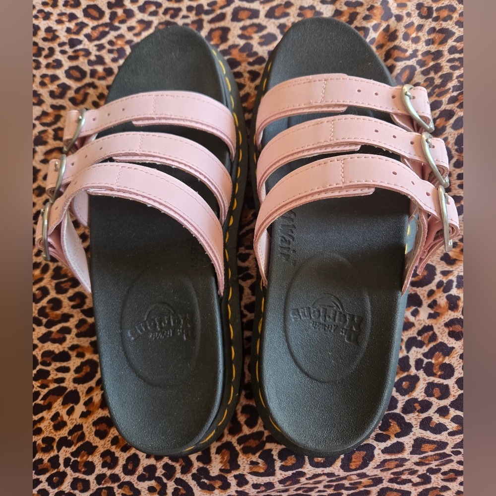 Dr. Martens Pink Strappy Sandals
